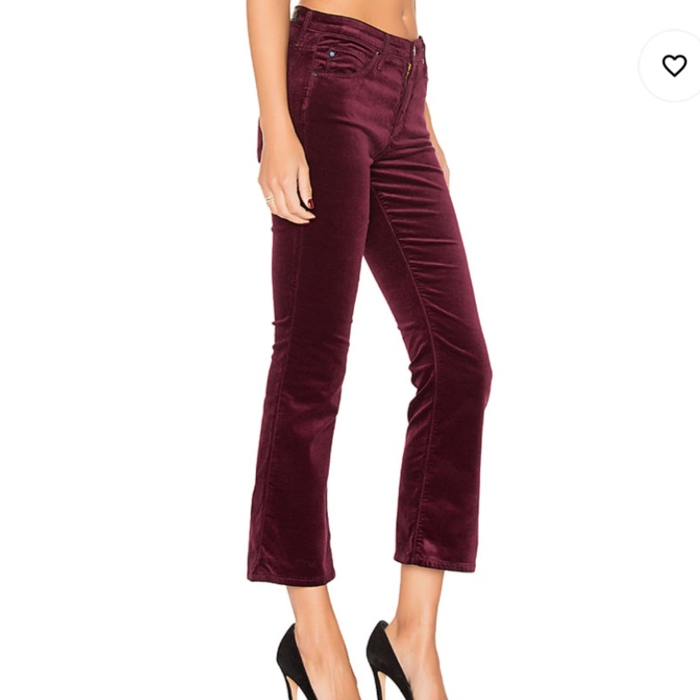 AG The Jodi velvet high rise crop jeans Sz 26 NWT - Picture 3 of 10